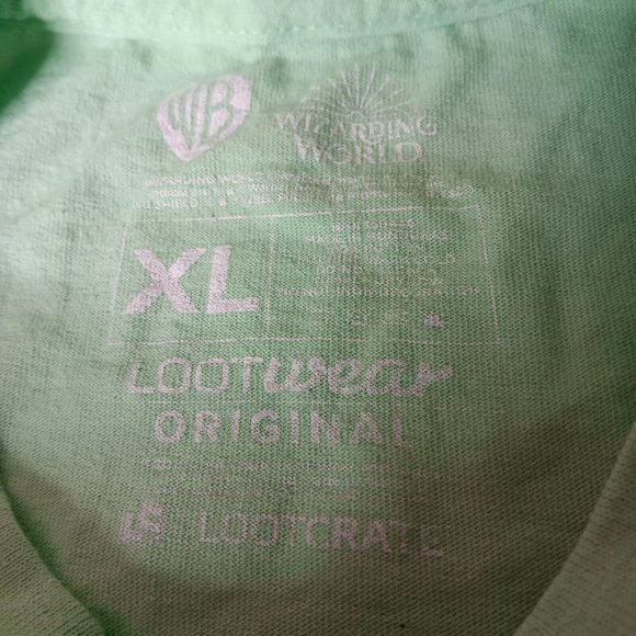 Harry Potters Wizarding World Mischief Managed XL T Shirt Green Loot Wear Magic - Picture 7 of 7